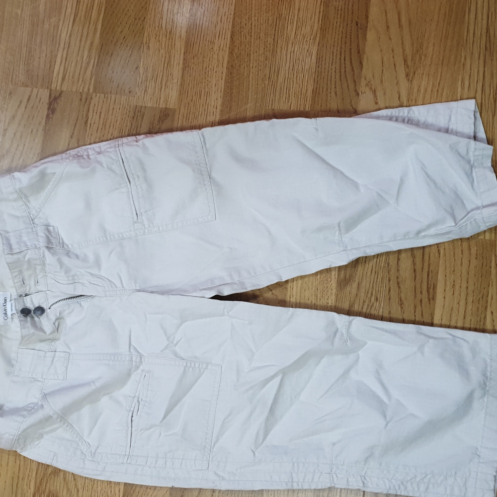 Calvin Klein cream capri pants